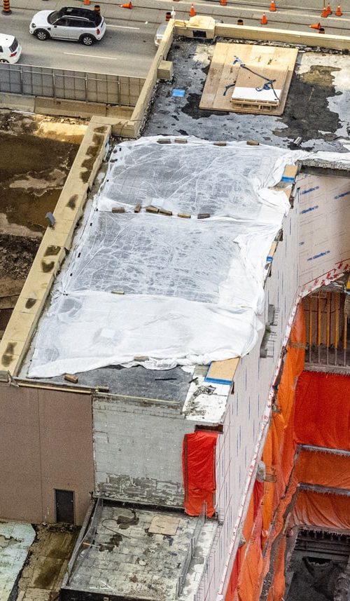 a building under construction
